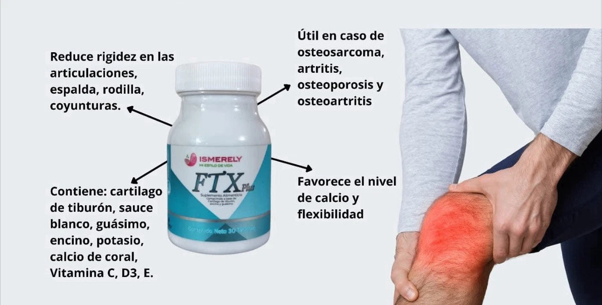 FTX ISMERELY NOW MIRE-X SUPLEMENTO CON VITAMINA C D E CARTÍLAGO DE TIBURON COLAGENO GUASIMO Y ENCINO