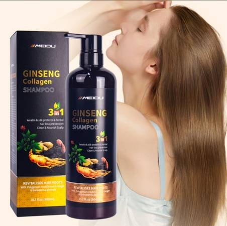 Meidu Ginseng Collagen Shampoo – Strengthening & Moisturizing Hair Care