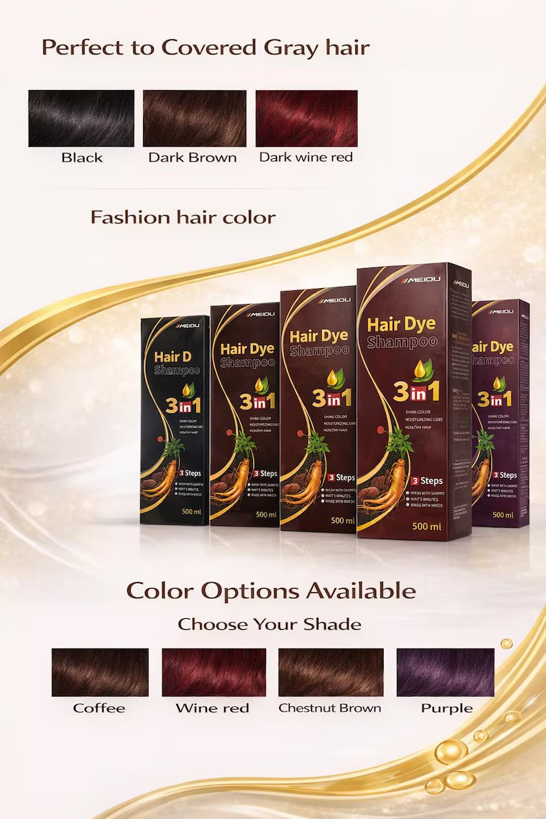 MEIDU HAIR DAY SHAMPOO 500ML  DIFERENTES COLORES