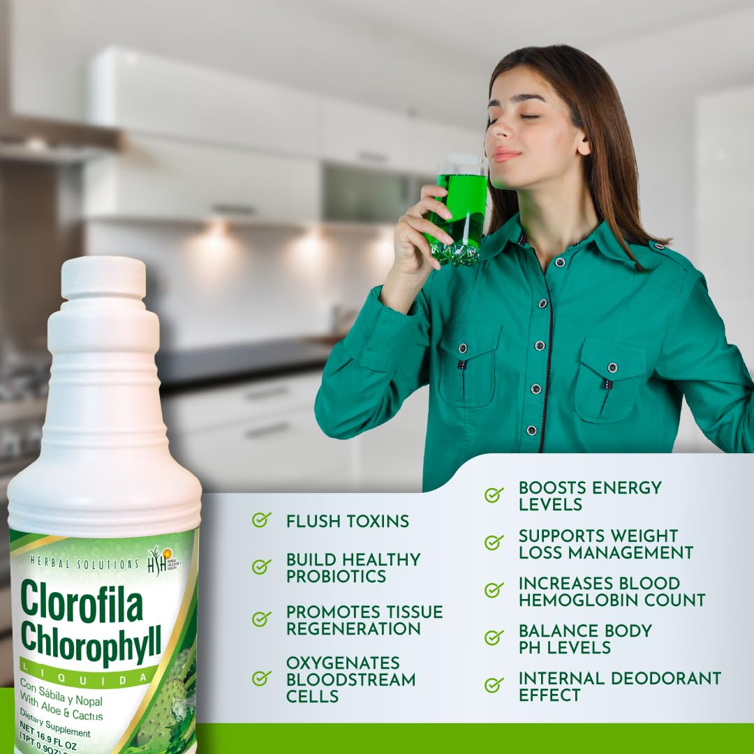 CLOROFILA CHLOROPHYLL IMMUNE AND LYMPHATIC CLEANSING AND DETOX LIQUID