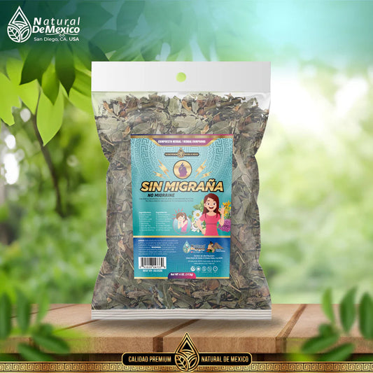 SIN MIGRAÑA TE HERBAL NATURAL PARA EL CONFORT MENTAL