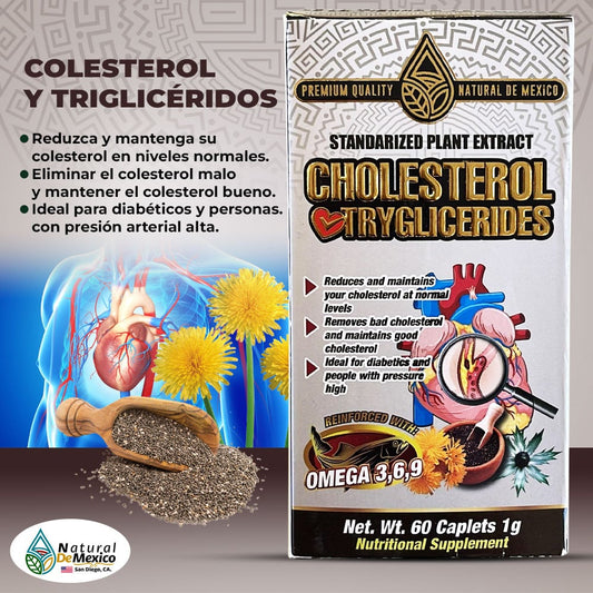 COLESTEROL TRIGLICERIDOS SUPLEMENTO NATURAL