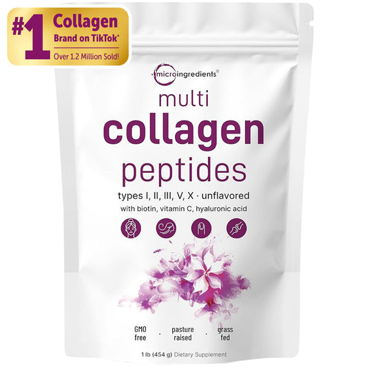MULTI COLLAGEN PEPTIDES POWDER HYDROLYZED PROTEIN PEPTIDES 2 Lb