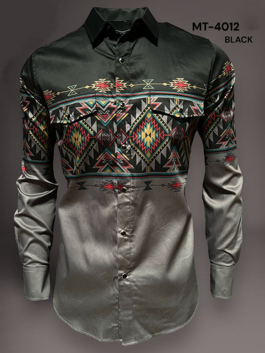 AZTEC SNAP LONG SLEEVE SHIRT