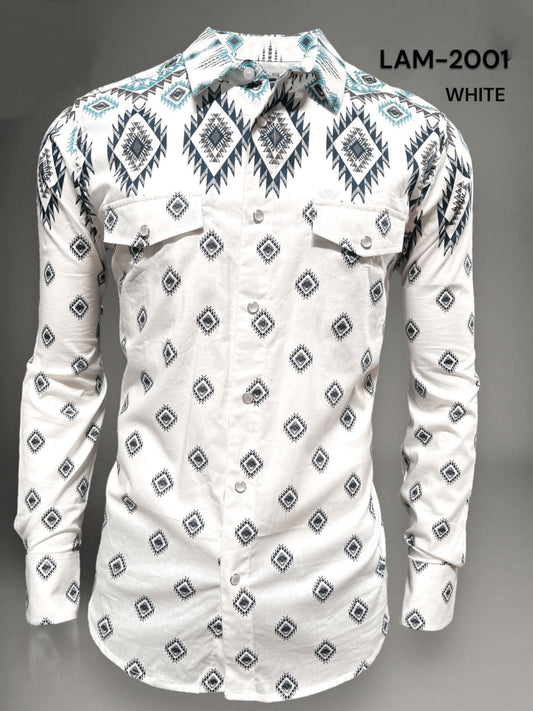 AZTEC SNAP LONG SLEEVE SHIRT