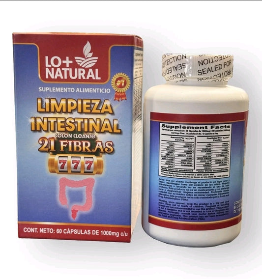 LIMPIEZA INTESTINAL  COLON CLEANSE NATURAL SUPLEMENT
