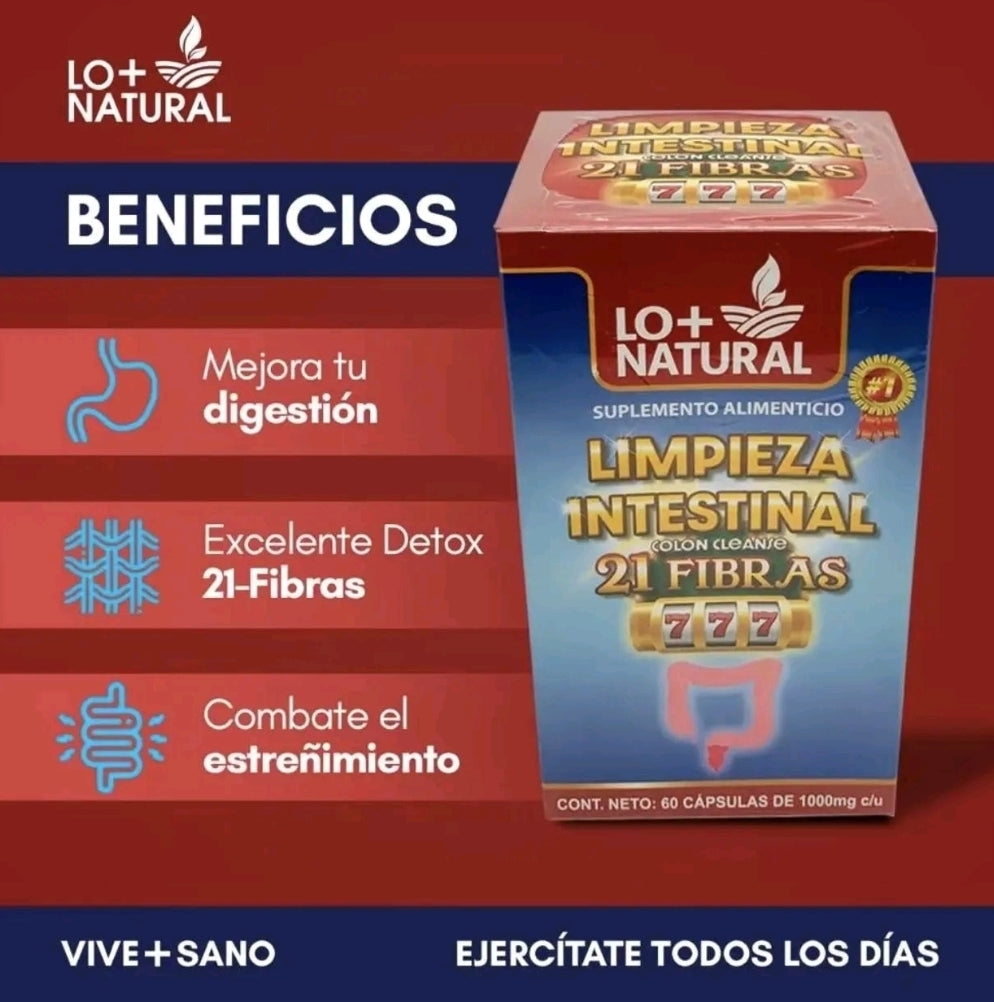 LIMPIEZA INTESTINAL  COLON CLEANSE NATURAL SUPLEMENT