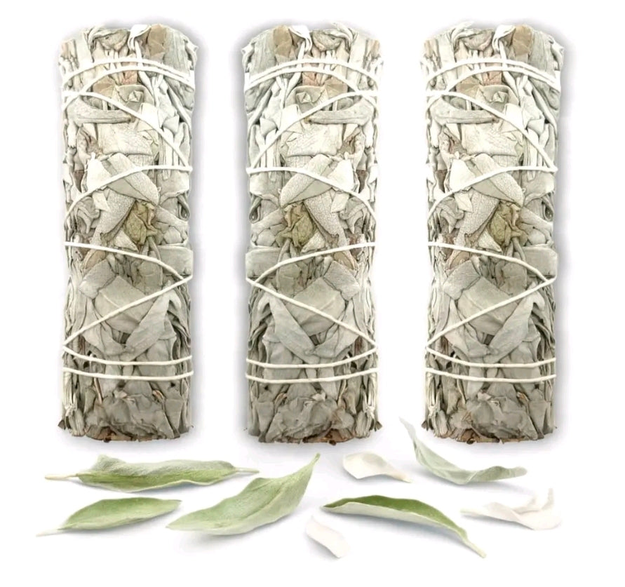 SALVIA BLANCA PALO SANTO SMUDGE STICKS 3 PIECE