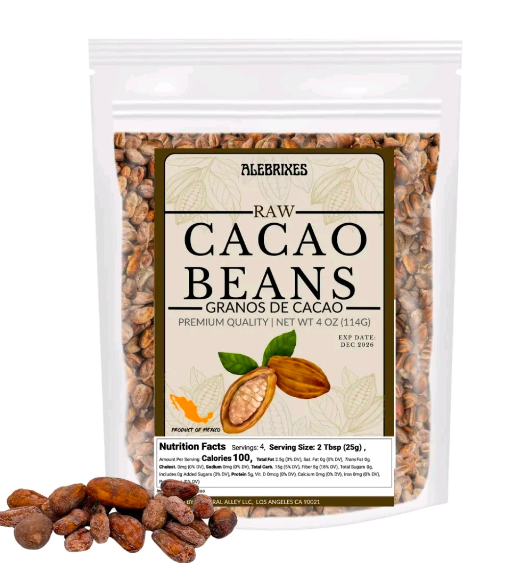 GRANOS DE CACAO ENTEROS CRUDOS AUTÉNTICO CACAO DE MÉXICO