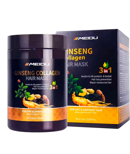 Meidu Ginseng Collagen Hair Mask – Deep Repair & Shine Booster Treatment