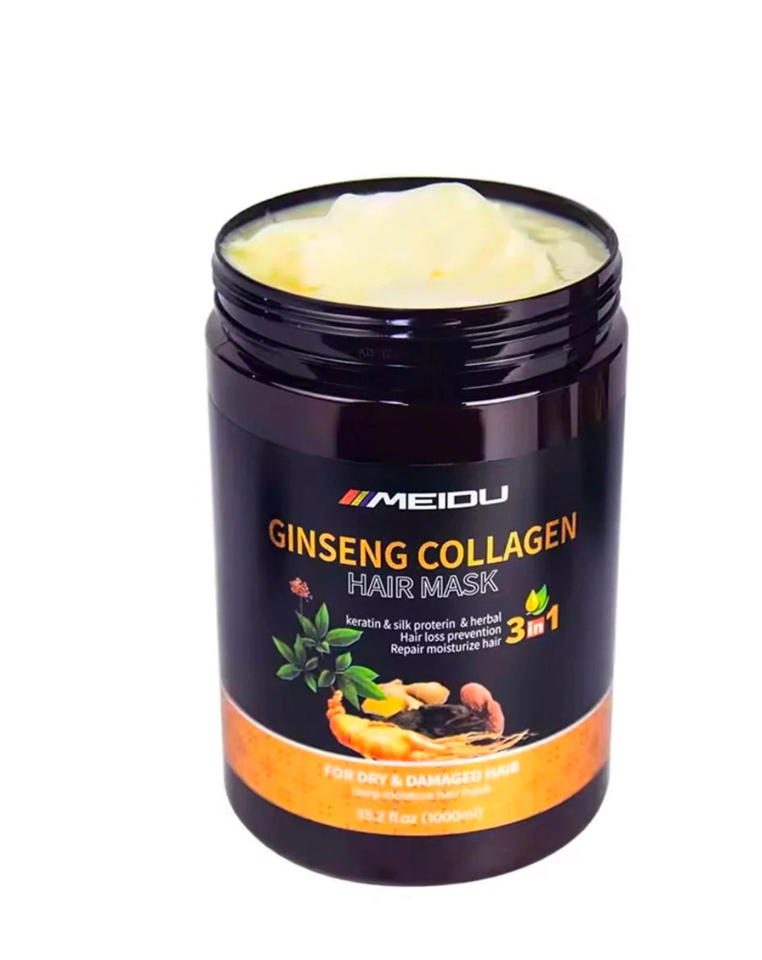 Meidu Ginseng Collagen Hair Mask – Deep Repair & Shine Booster Treatment