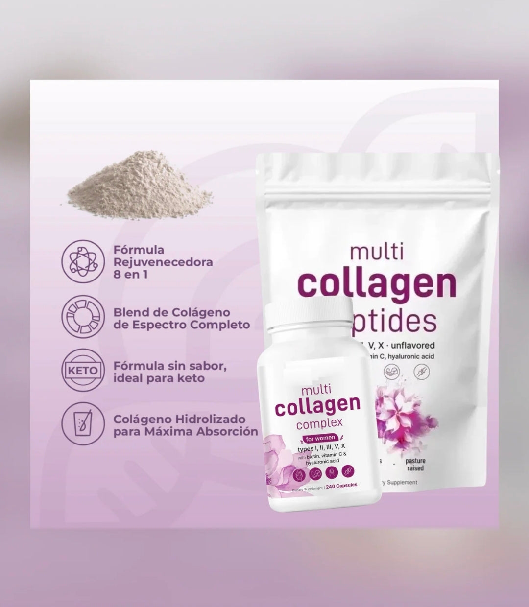 MULTI COLLAGEN PEPTIDES COMPLEX 240 CAPSULES