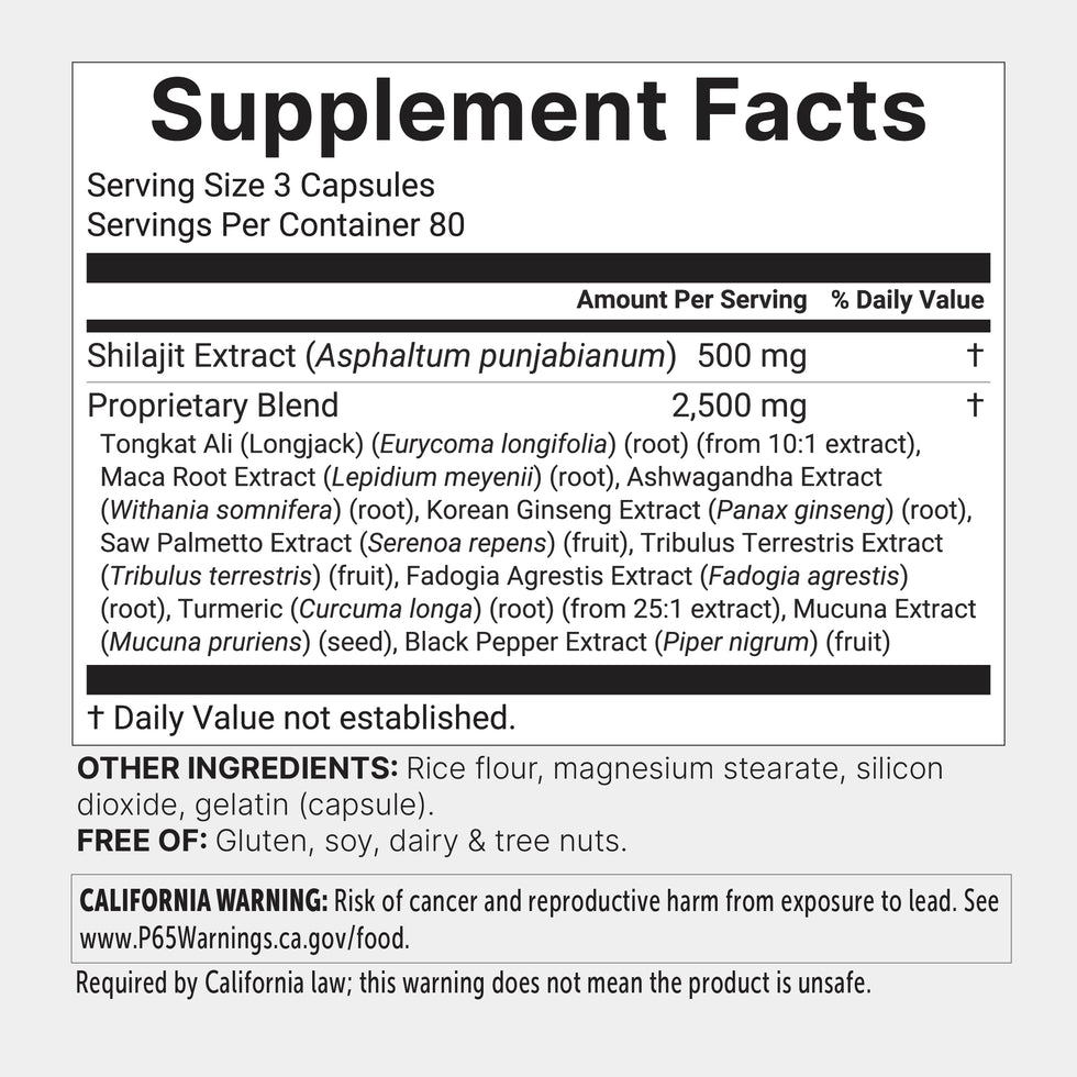 SHILAJIT 11 - IN - 1 240 CAPSULES