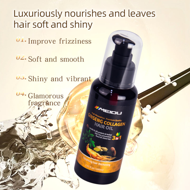 HAIR CARE TREATMENT HERBAL KERATINE GINGER COLLAGEN ESSENTIAL SERUM HAIR OIL