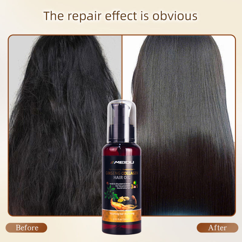 HAIR CARE TREATMENT HERBAL KERATINE GINGER COLLAGEN ESSENTIAL SERUM HAIR OIL