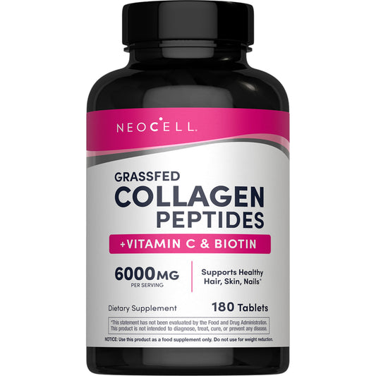 COLLAGEN PEPTIDES + VITAMIN C & BIOTIN 180 TABLETS