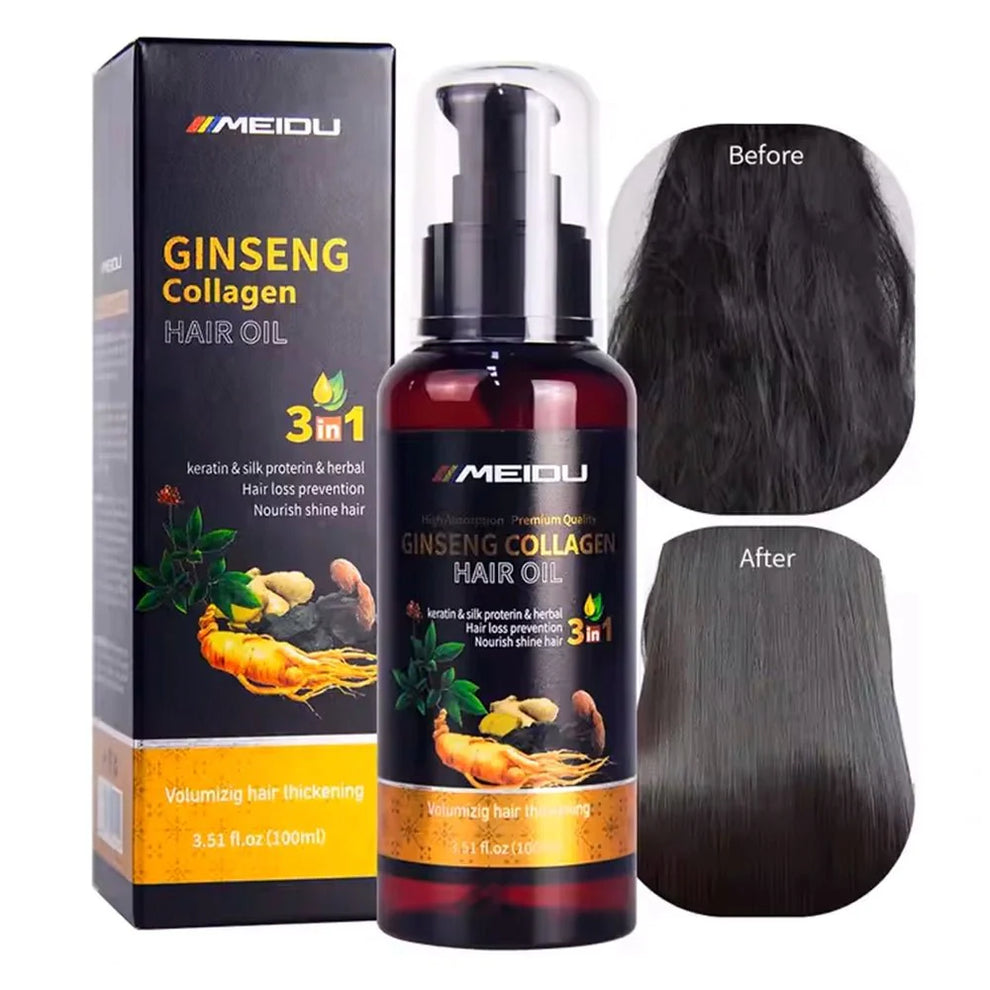 HAIR CARE TREATMENT HERBAL KERATINE GINGER COLLAGEN ESSENTIAL SERUM HAIR OIL