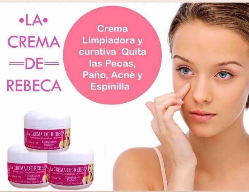 LA CREMA DE REBECA FACIAL  LIMPIADORA CURATIVA Y QUITA MANCHAS