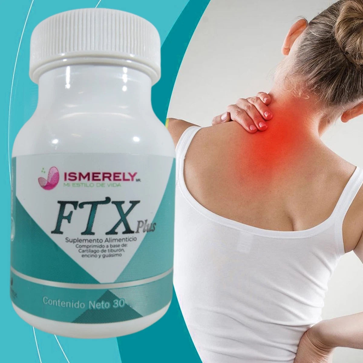 FTX ISMERELY NOW MIRE-X SUPLEMENTO CON VITAMINA C D E CARTÍLAGO DE TIBURON COLAGENO GUASIMO Y ENCINO